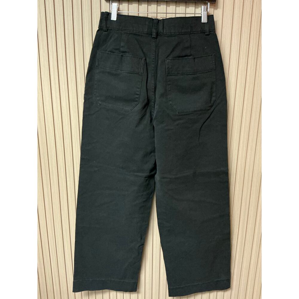 Everlane Wide Leg Crop Pants in Washed Black Size 8 - Picture 2 of 7